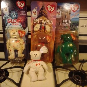 Rare TY Beanie baby's all types of kinds from chip the calico cat, both Battys